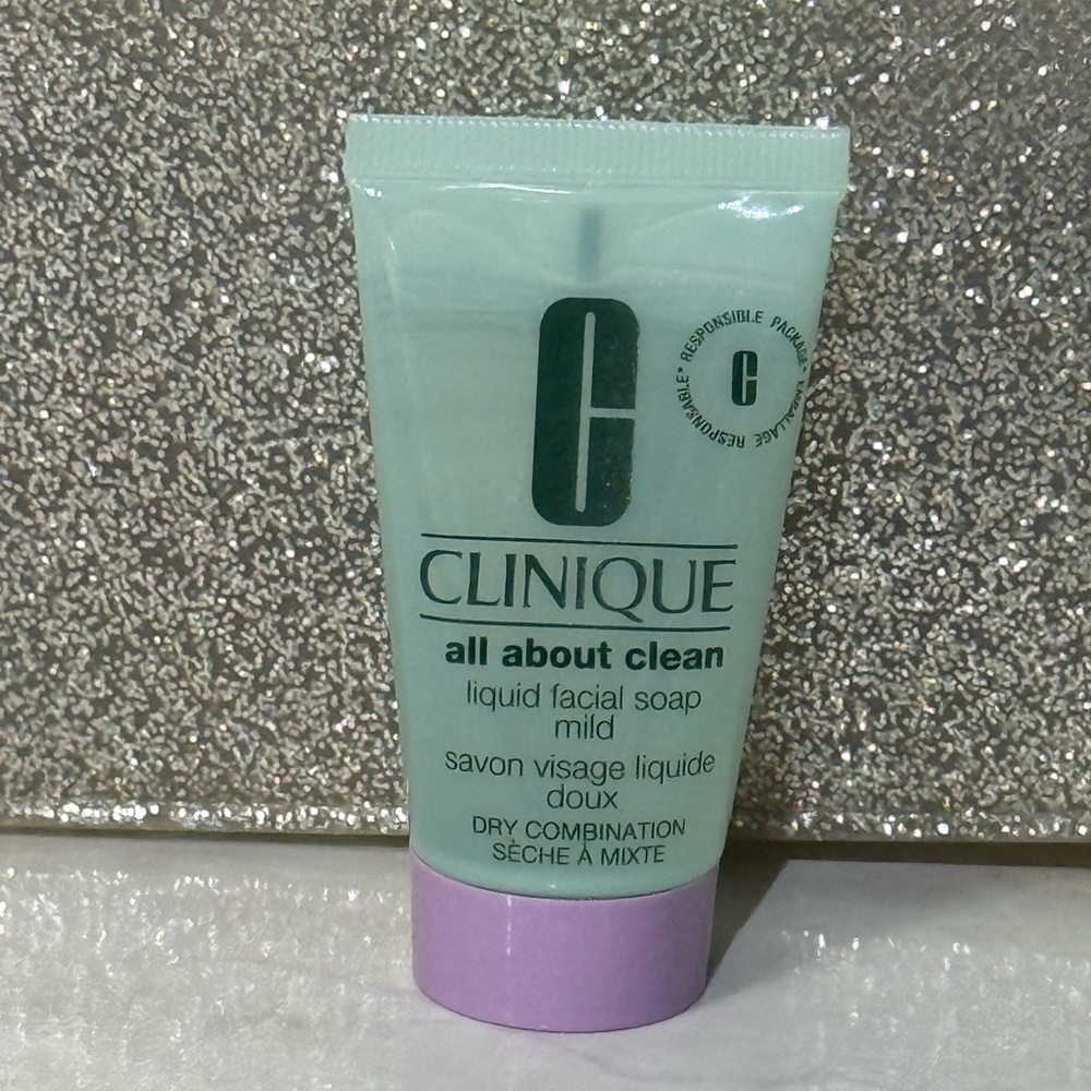 5 for $25 item 🌺 Mini Clinique All About Clean Liquid Facial Soap Mild - Picture 2 of 3